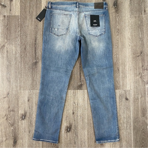 HUDSON Blake Slim Straight Jeans Men’s Size 38 NWT Medium Wash - Picture 8 of 9
